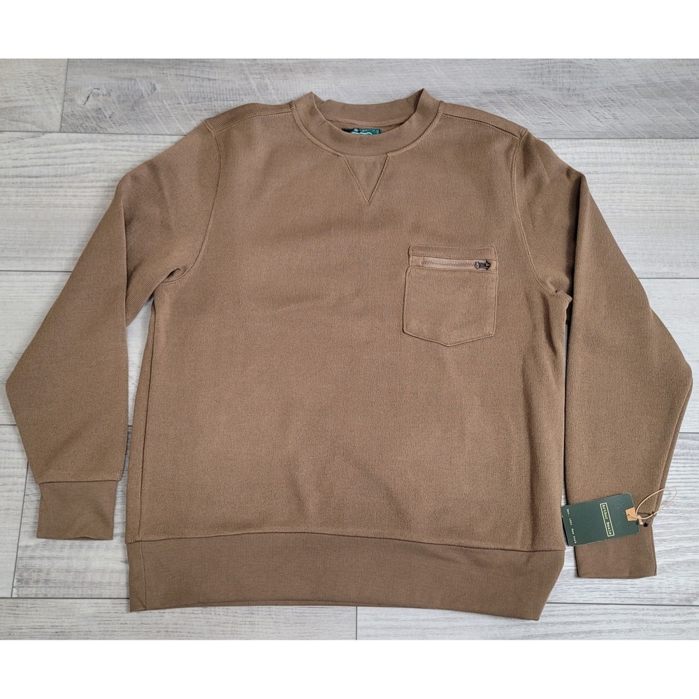 NWT Arthur Beale AB Sweatshirt Mens XL Otter Brown Sweater‎ Pullover Crewneck